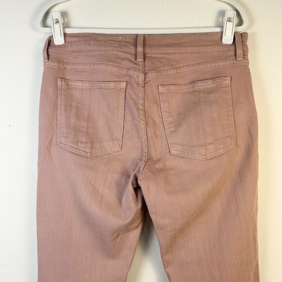 PISTOLA Jeans Women 31 Mauve Dusty Pink Ankle Zip Mid Rise Skinny Raw Frayed Hem - Picture 10 of 11